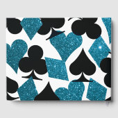 Las Vegas Malibu Blue Glitter Gastenboek (Achterkant)