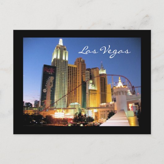 Las Vegas Manhattan briefkaart (Voorkant)