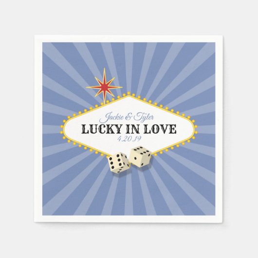 Las Vegas Marquee bruiloft in Hydrangea 2 Servet (Voorkant)