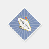 Las Vegas Marquee bruiloft in Hydrangea 2 Servet (Hoek)