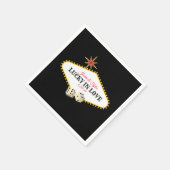 Las Vegas Marquee Bruiloft in zwart Servetten (Hoek)