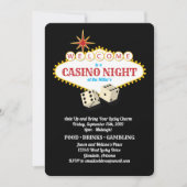 Las Vegas Marquee Casino Night Black Kaart (Voorkant)
