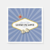 Las Vegas Marquee Huwelijk in Hydrangea 2 Servet (Voorkant)