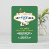 Las Vegas Marquee New Years Eve Party Kaart (Staand voorkant)