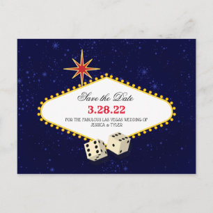 Las Vegas Marquee Save the Date Briefkaart