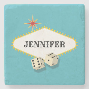 Las Vegas Marquee Sign Stenen Onderzetter