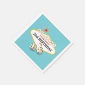 Las Vegas Marquee verjaardagsfeestje met leeftijd Servet (Hoek)