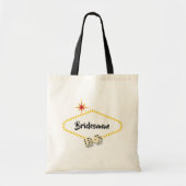 Las Vegas Marquee Wedding Bridesmaid Tote Bag (Voorkant)
