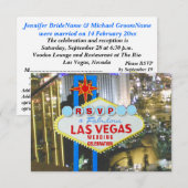 Las Vegas Marriage Announcement and Celebration Kaart (Voorkant / Achterkant)