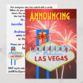 Las Vegas Marriage met Reception nodigt uit Kaart (Voorkant / Achterkant)