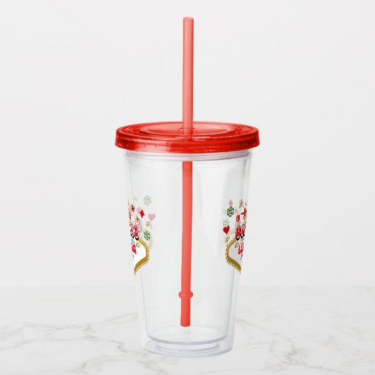 Las Vegas Married Couple Matching Vacada Acryl Drinkbeker (Rechts)