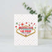 Las Vegas Married Couple Matching Vacada Briefkaart (Staand voorkant)