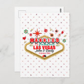 Las Vegas Married Couple Matching Vacada Briefkaart (Voorkant / Achterkant)
