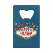 Las Vegas Married Couple Matching Vacada Creditkaart Flessenopener (Achterkant)