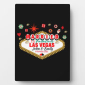 Las Vegas Married Couple Matching Vacada Fotoplaat (voorkant)