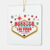 Las Vegas Married Couple Matching Vacada Keramisch Ornament (Links)