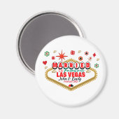 Las Vegas Married Couple Matching Vacada Magneet (Voorkant / Achterkant)