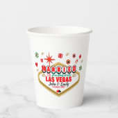 Las Vegas Married Couple Matching Vacada Papieren Bekers (Achterkant)