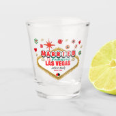 Las Vegas Married Couple Matching Vacada Shot Glas (Voorkant)