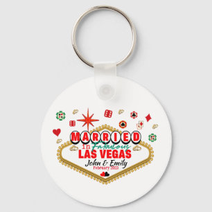 Las Vegas Married Couple Matching Vacada Sleutelhanger