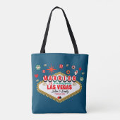 Las Vegas Married Couple Matching Vacada Tote Bag (Achterkant)