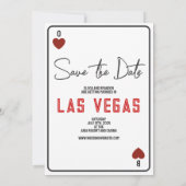 Las Vegas Matchbox Art Photo Wedding Bewaar de dat Kaart (Achterkant)