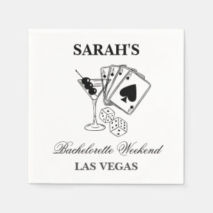 Las Vegas Meidenavondje Feest Servet