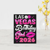 Las Vegas Meisjesreis 2026 Cruise Reis Matching T- Kaart (Gele Bloem)