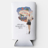 Las Vegas Meisjesuitgans Bruid Met Rood Haar Seltzer Blikjeskoeler (Voorkant)