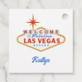Las Vegas Meisjesuitje Bedankjes Labels (Achterkant)