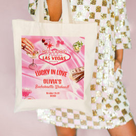 Las Vegas Meisjesuitje Poker Roze Tote Bag