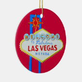 Las Vegas Merry Kerstry Keramisch Ornament (Rechts)