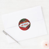 Las Vegas Merry kerstspeldenSticker Ronde Sticker (Envelop)
