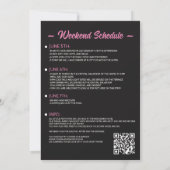 Las Vegas met QR Code Wedding Kaart (Achterkant)