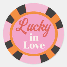 Las Vegas Mod Poker Chip Ronde Sticker