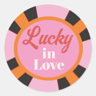 Las Vegas Mod Poker Chip Ronde Sticker