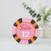 Las Vegas Mod Poker Chip Tafelnummer (Staand voorkant)