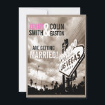 Las Vegas Modern  Sepia Wedding Uitnodiging<br><div class="desc">Geïnspireerd door het verzoek van een klant. Modern met een blik en een beetje dramatisch als avondhemel:) Al standaardtekst kan volledig met uw eigen formuleringen worden aangepast om uw behoeften aan te passen, en u kunt de doopvonten, de grootte, de tekstplaatsing & de kleuren van de tekst ook veranderen. Om...</div>