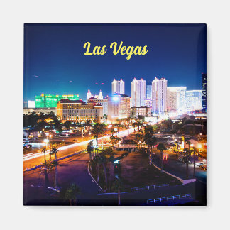 Las Vegas nachtelijke skyline magneet