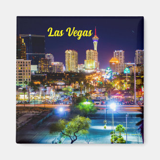 Las Vegas nachtelijke skyline magneet