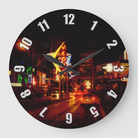 Las Vegas Nachtleven - Las Vegas Nevada Grote Klok (Voorkant)