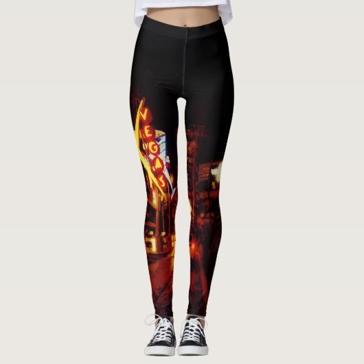 Las Vegas Nachtleven - Las Vegas Nevada Leggings (Voorkant)