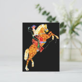 Las Vegas Neon Cowboy Sign Briefkaart (Staand voorkant)