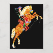 Las Vegas Neon Cowboy Sign Briefkaart (Voorkant)