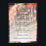 Las Vegas Neon Lights Glamoureuze Wedding Invites Kaart<br><div class="desc">Voor je glamoureuze Vegas bruiloft of een andere verwante gebeurtenis. Al standaardtekst kan volledig met uw eigen formuleringen worden aangepast gelegenheid-dienovereenkomstig, en u kunt de doopvonten, de grootte, en de kleuren van de tekst ook veranderen. 2 wervelflorale decoratie lijsten op coneren kunnen worden verwijderd. Voeg toe wat je nodig hebt,...</div>