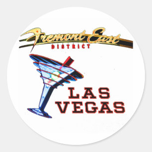 Las Vegas Neon Ronde Sticker