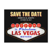 Las Vegas Neon Sign - Save the Date Wedding