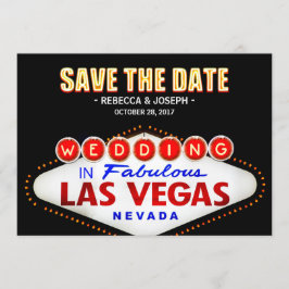 Las Vegas Neon Sign - Sparen de Datum Weddenschap Save The Date