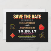 Las Vegas Neon Sign - Sparen de Datum Weddenschap Save The Date (Achterkant)