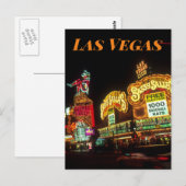 Las Vegas Neon Signs Casino Briefkaart (Voorkant / Achterkant)